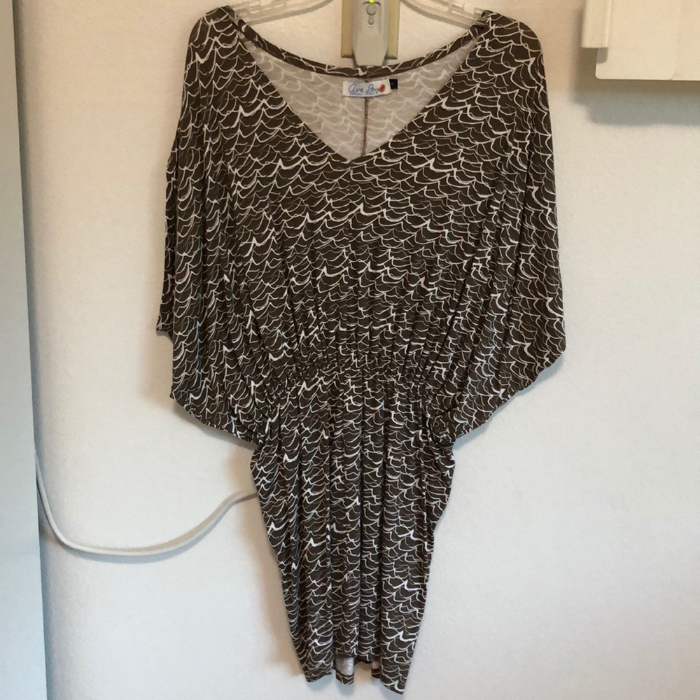 Ava sky romper - wave print